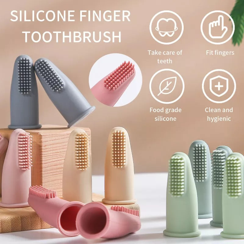 Pet Finger Toothbrush: Super Soft Teeth Cleaning Care Silicone Brush  petlums.com   