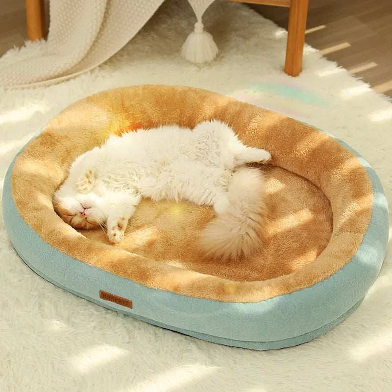 Kimpets Cozy Cat and Dog Bed: Removable Washable Non-Slip Winter Warm Puppy Cushion  petlums.com   