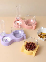 Automatic Pet Feeder & Drinking Fountain Set for Cats and Dogs