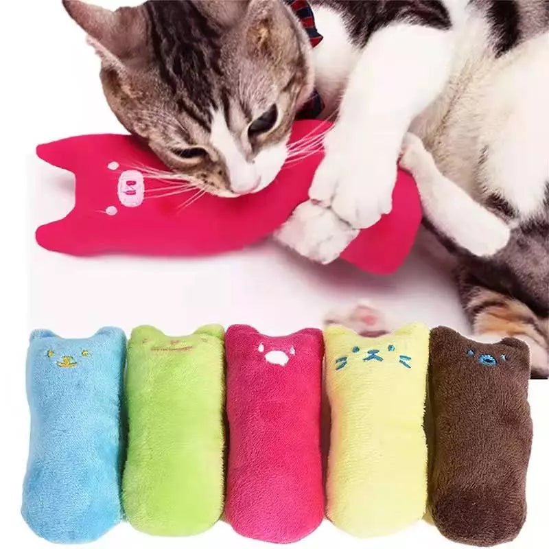 Catnip Molar Cat Toy with Mint Kitten Claws: Interactive Plush Fun Chew Toy  petlums.com   