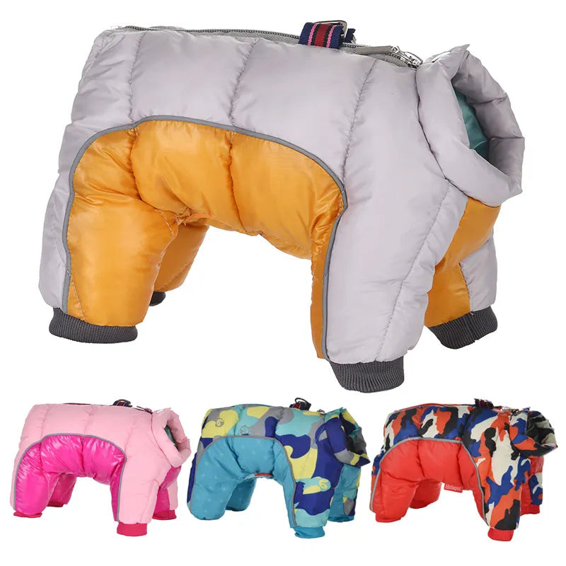 Winter Dog Coat: Stylish Waterproof Reflective Clothing for Small to Medium Dogs  petlums.com   