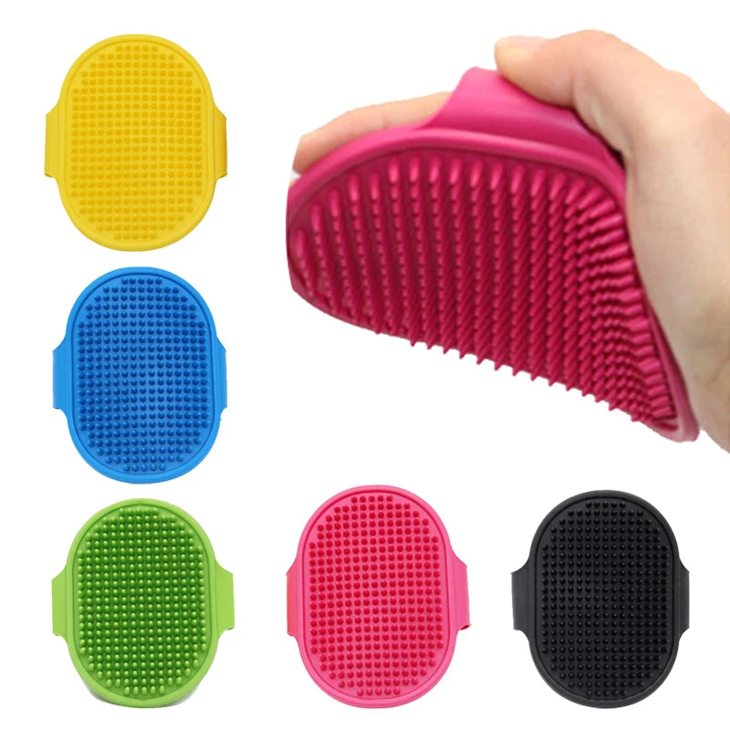 Pet Silicone Massage Comb for Grooming and Cleaning  petlums.com   