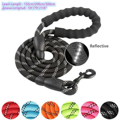 Strong Reflective Dog Leash for Small to Large Breeds: Durable, Adjustable, All Seasons