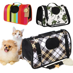Breathable Dog Carrier for Small Pets: Portable Travel Bag for Cats & Dogs